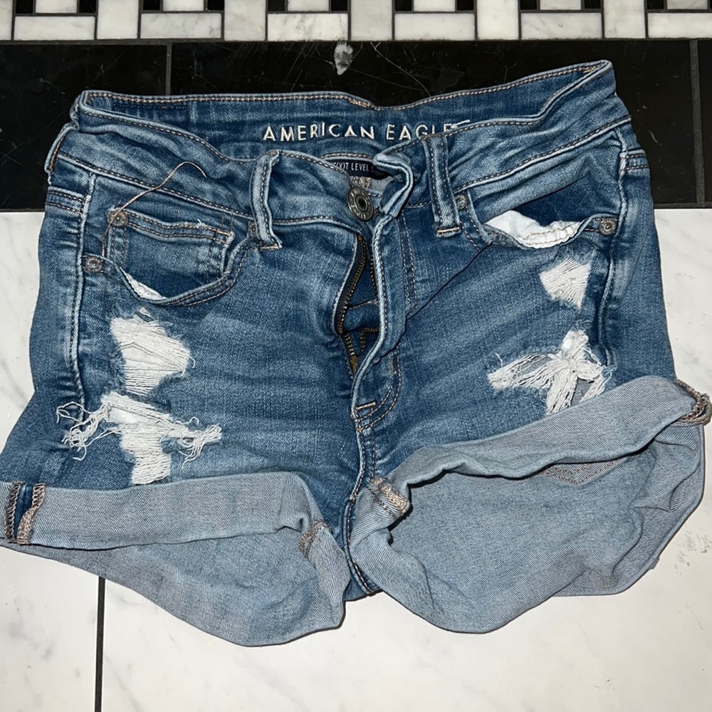AE high rise  shorts